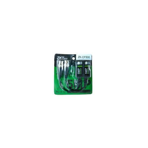 ZKTECO Video Balun 4K - Transmisor de Video para CCTV, Alta Resolución y Conexión Eficiente