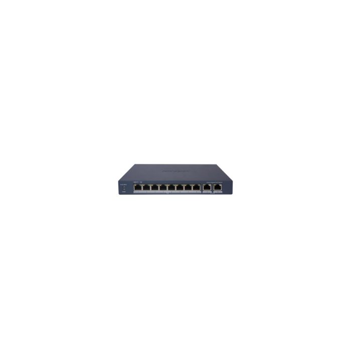 Switch HIKVISION 8 Puertos PoE Gigabit 1000M con 110W de Potencia - Conectividad RJ45 Ideal para Redes