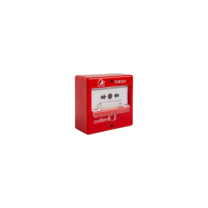 Pulsador de Alarma Cofem Lyon: Remoto Rearmable y Direccionable para Seguridad Eficaz