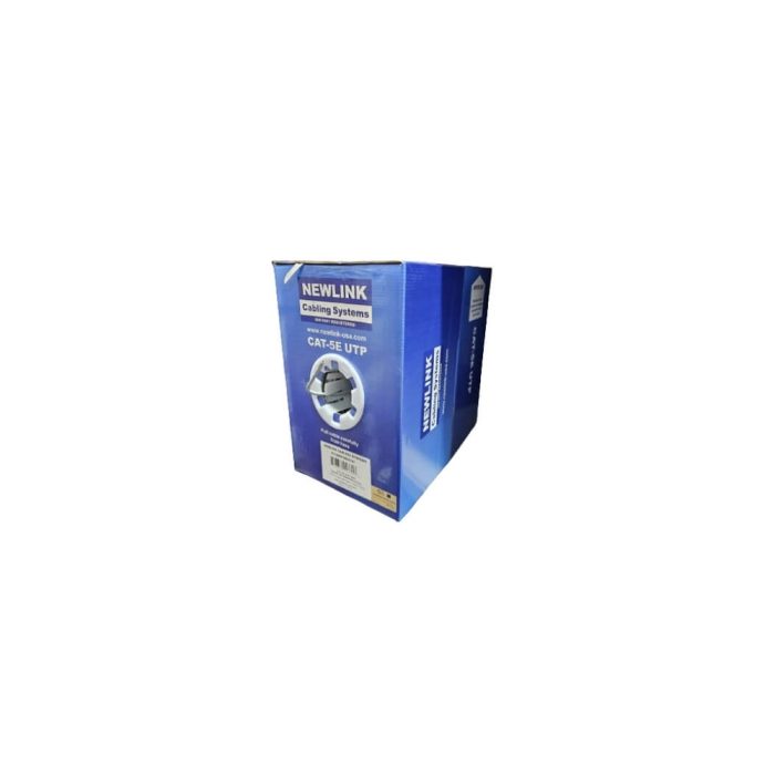 Cable UTP Cat5e Newlink 305m - 4 Pares 24AWG Gris para Conexiones Rápidas de Redes Interior