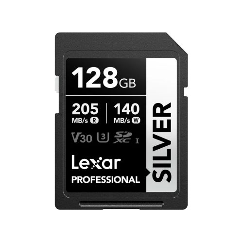 Lexar Silver Plus 128GB SDXC UHS-I - Memoria Rápida y Espaciosa para Cámaras y Dispositivos