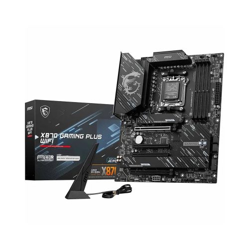 Placa base MSI AM5 X870 Gaming Plus WiFi, DDR5 256GB 8200MHz, HDMI, tamaño ATX