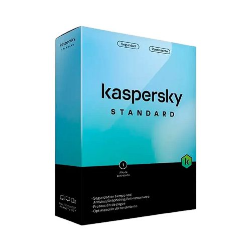 Kaspersky Standard 5 Dispositivos, 1 Año de Protección Total para Seguridad en Línea