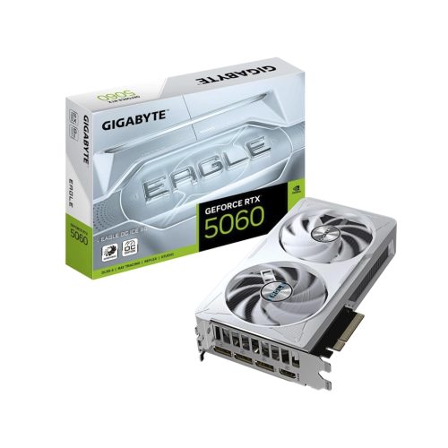 Tarjeta Gráfica Gigabyte GeForce RTX 5060 Ti Eagle OC ICE 8GB - Rendimiento Superior para Gaming