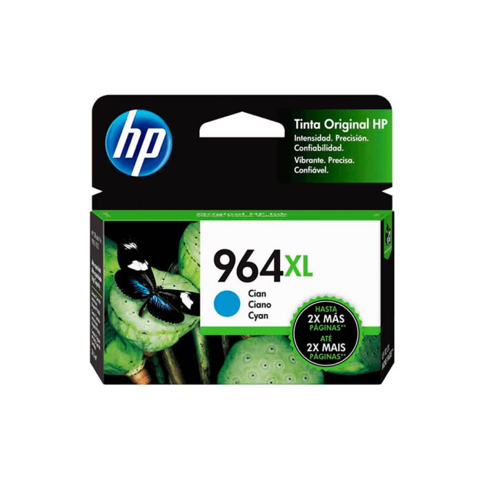 Cartucho de tinta HP 964XL Cyan de alta capacidad - Impresiones de calidad superior para tu impresora