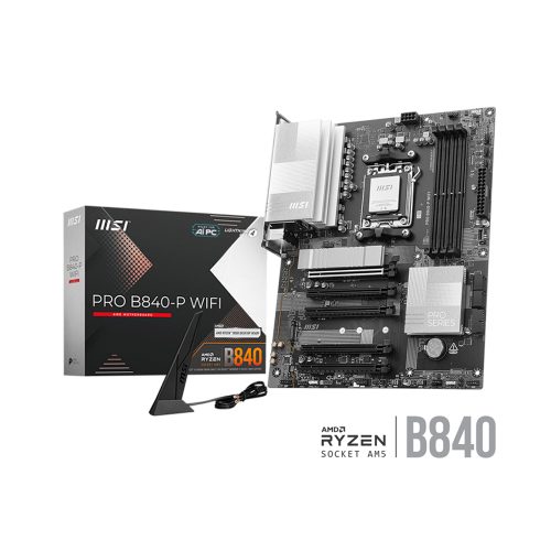 MSI PRO B840-P WIFI: Placa Base ATX con Conectividad WiFi y Rendimiento Óptimo para Gaming