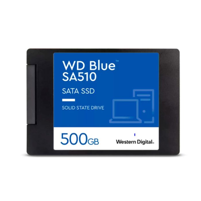 WD Blue SA510 SSD 500GB interno 2.5" SATA 6Gb/s - Almacenamiento veloz y confiable en azul