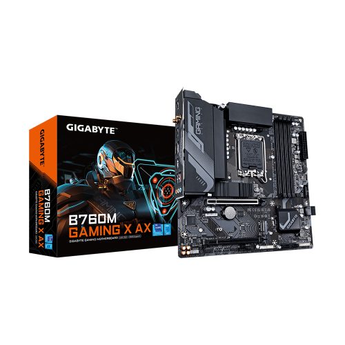 Placa Base Gigabyte B760M Gaming X AX - Motherboard Intel Micro ATX con WiFi, Alta Velocidad y Rendimiento Ideal