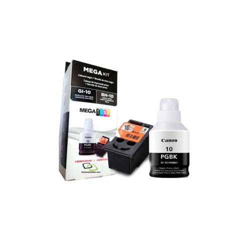 Pack Cabezal Canon BH-10 Negro con Tinta GI-10BK: Ideal para Impresiones de Alta Calidad