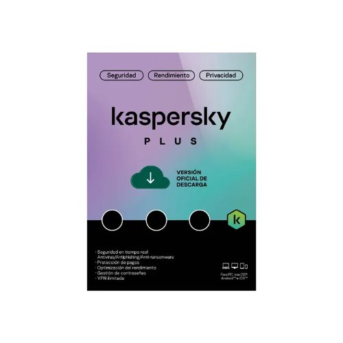Kaspersky Plus Antivirus para 5 PCs - Protección Completa, Seguridad Máxima, Fácil Instalación
