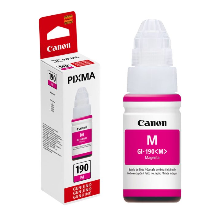 Tinta Canon GI-190M Magenta de Alta Capacidad para Impresión de Calidad - Compatible y Eficiente