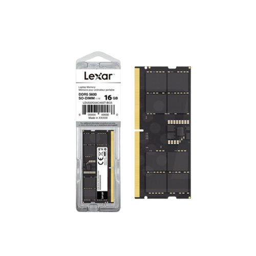 Memoria RAM Lexar DDR5 5600MHz CL46 SODIMM 16GB para Laptop - Rendimiento Superior y Velocidad Optimizada
