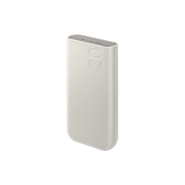 Batería Portátil Samsung de 20,000 mAh en Color Beige - Carga Rápida y Alta Capacidad para tus Dispositivos