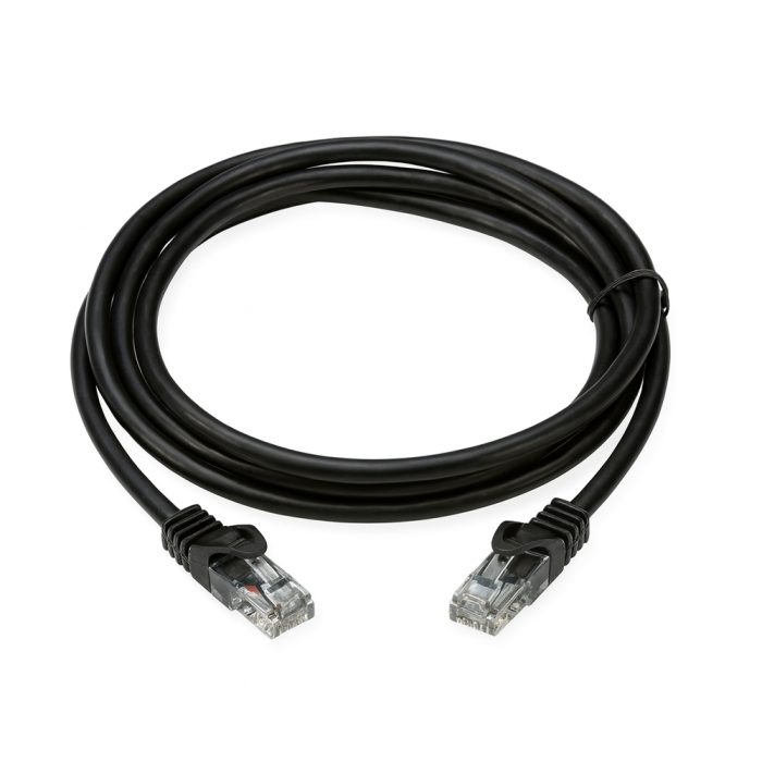 Cable Patch Cord Cat 5e 1m Dixon Negro - Conexión Rápida y Estable para Redes Ethernet