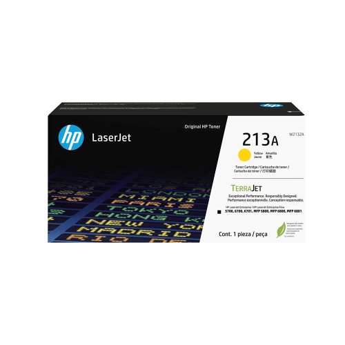 Cartucho de tóner HP 213A Amarillo Original para LaserJet - Alta calidad y rendimiento profesional