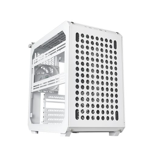 Case Mid Tower Cooler Master Qube 500 Blanco - Diseño Elegante, Amplia Ventilación y Espacio Interior