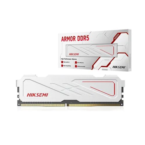 Memoria HIKSEMI FUTURE RGB 32GB (2x16GB) DDR5-6000MHz UDIMM - Blanco, Alto Rendimiento para Gaming