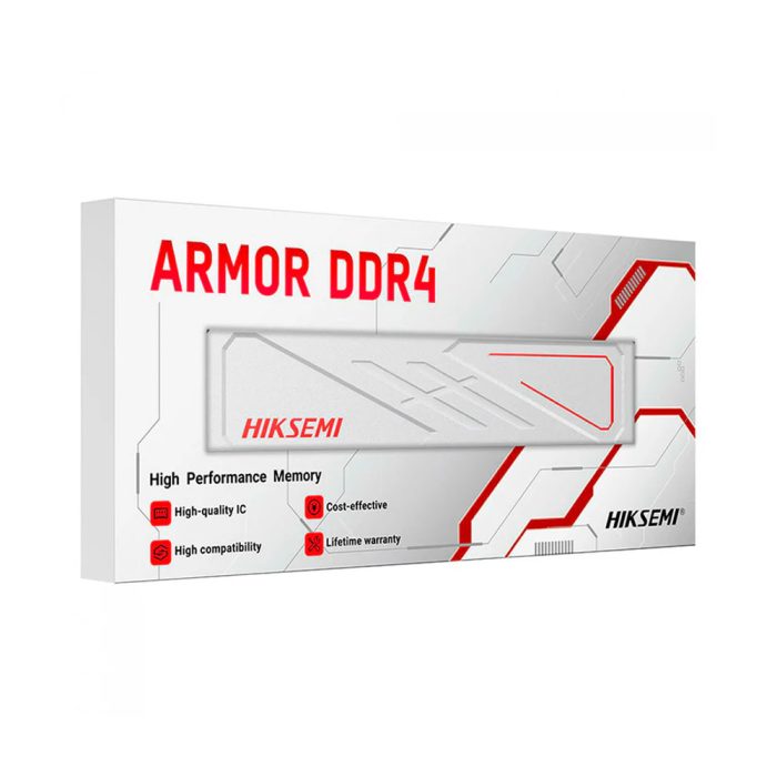 Memoria RAM DDR4 HIKSEMI Armor 16GB 3200 MHz Blanca - Rendimiento y Estilo para Tu PC Gaming