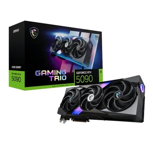 MSI GeForce RTX 5090 Gaming Trio 32GB - Tarjeta Gráfica PCIe, Rendimiento Superior y potentes gráficos