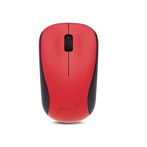 Mouse Inalámbrico Genius NX-7000 Rojo - Ergonomía, Precisión y Conexión Estable para Gamers y Oficina