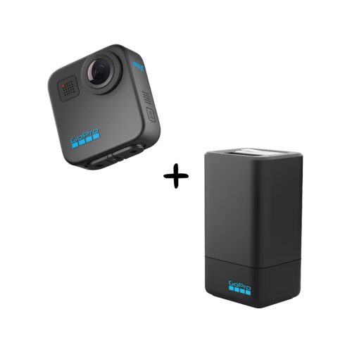 GoPro MAX 360: Cámara de acción dual con cargador Enduro, visión completa y rendimiento superior.