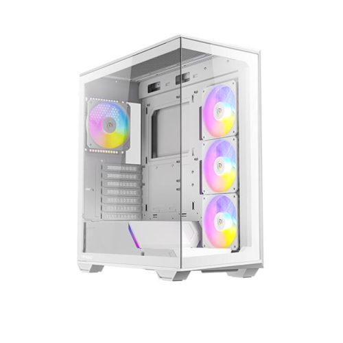 Caja de PC Antec C3 Constellation - Micro Torre con Ventanas, 4 Bahías y Diseño Elegante en Blanco