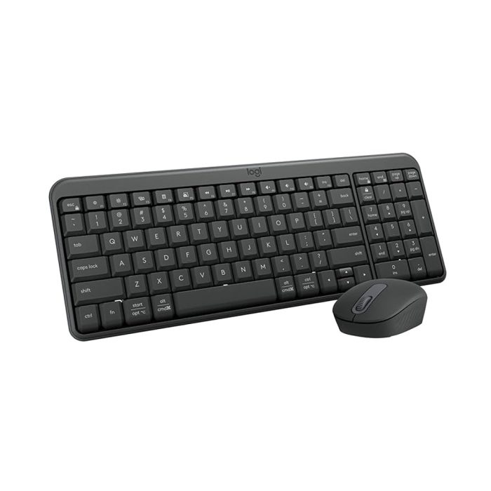 Teclado y Mouse Logitech MK250 Bluetooth, Compacto, Inalámbrico, Color Negro - Perfecto para Oficina y Estudio