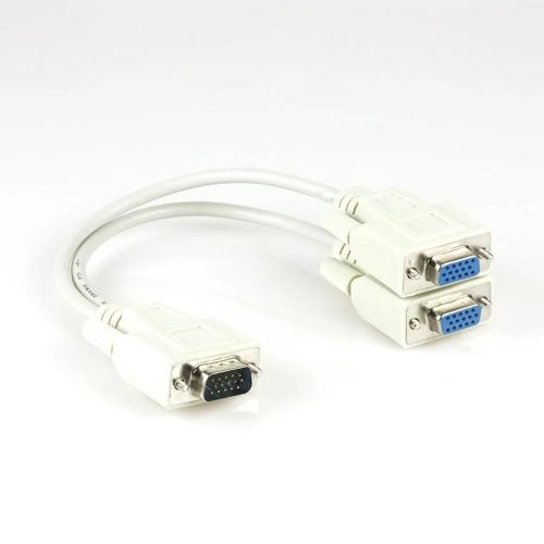 Divisor VGA Xtech - Cable VGA Masculino para Conectar 2 Pantallas - Alta Calidad y Rendimiento