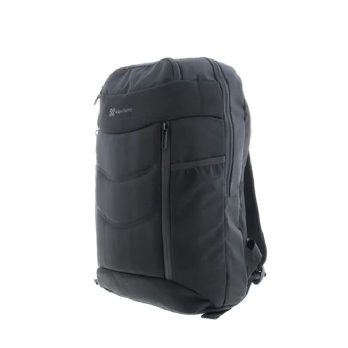 Mochila para portátil Klip Xtreme 16" en poliéster negro, soporta hasta 18Kg, ideal para viajar y trabajar