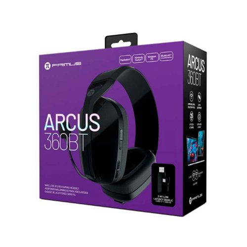 Auriculares Gaming Inalámbricos Primus PBH-360BK - Sonido Surround, Comodidad y Conectividad Avanzada
