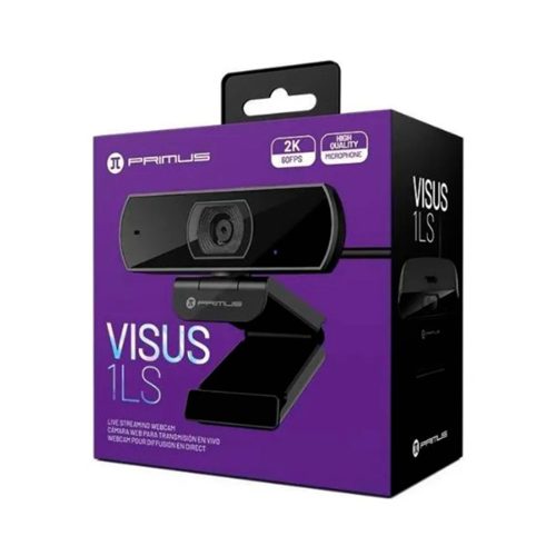 Webcam Primus Gaming PWC-300 2560x1440 USB 2.0 para Streaming y Videoconferencias de Alta Calidad