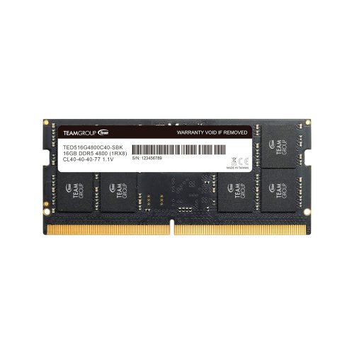 Memoria TEAMGROUP SO-DIMM ELITE DDR5 16GB 4800MHz CL40 para laptops - Alto rendimiento y eficiencia