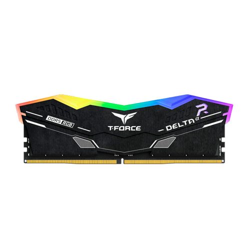 Memoria RAM TEAMGROUP T-FORCE DELTA BLACK RGB 16GB DDR5 6000MHz CL38, Rendimiento y Estilo Superior