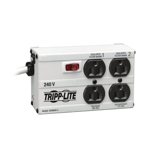Supresor de Sobretensiones Tripp-Lite IB4-6/220 - 4 Salidas NEMA 5-15R, Protección Eficaz y Confiable