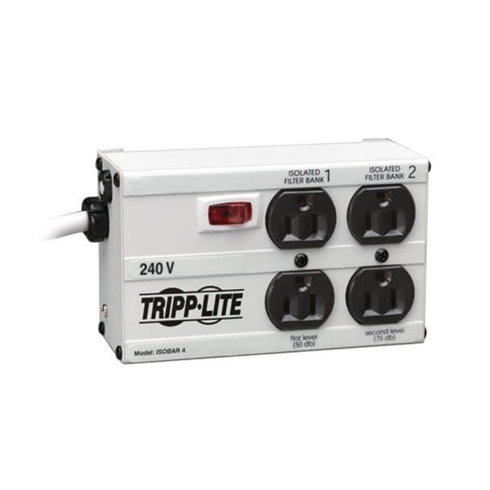 Supresor de Sobretensiones Tripp-Lite IB4-6/220 - 4 Salidas NEMA 5-15R, Protección Eficaz y Confiable