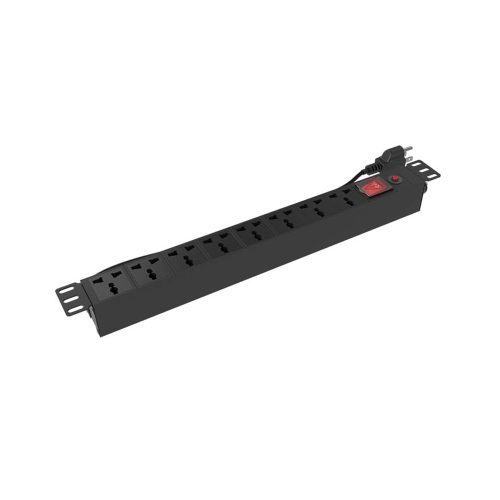 Distribuidor de energía Nexxt Solutions U. de montaje en rack, 8 tomas AC 220-250 V, ideal para tu infraestructura
