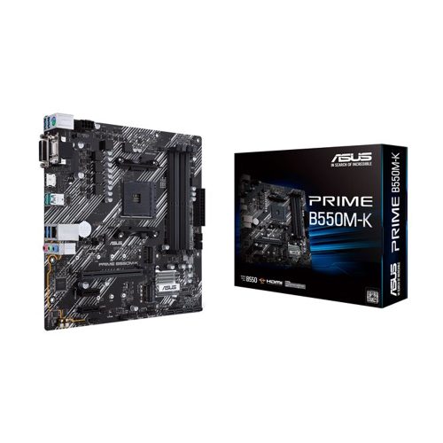 ASUS PRIME B550M-K Placa Base Micro ATX AM4 con USB 3.2 Gen 1 y Gen 2 - Rendimiento y Eficiencia