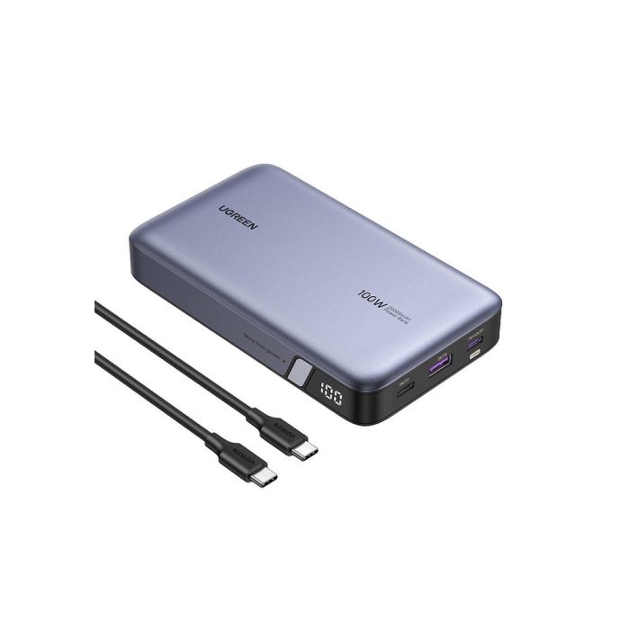 UGREEN Power Bank 20000mAh 100W - Carga Rápida, Portátil y Compatible con Todos tus Dispositivos