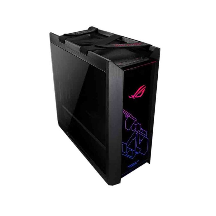 Caja Mid Tower ASUS ROG Strix Helios RGB Negra - Diseño Premium, Iluminación Personalizable y Espacio Amplio