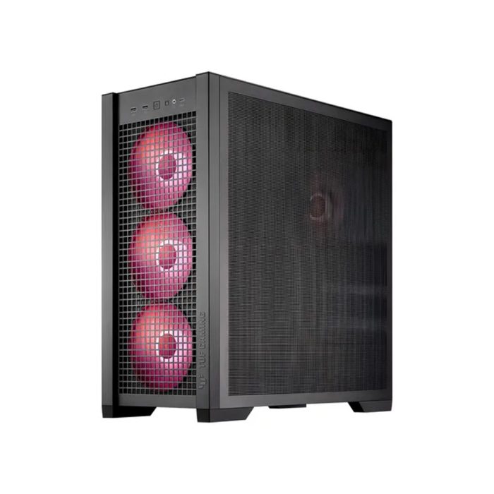 Gabinete Mid Tower ASUS TUF Gaming GT302 ARGB Negro - Diseño Elegante y Ventilación Optimizada