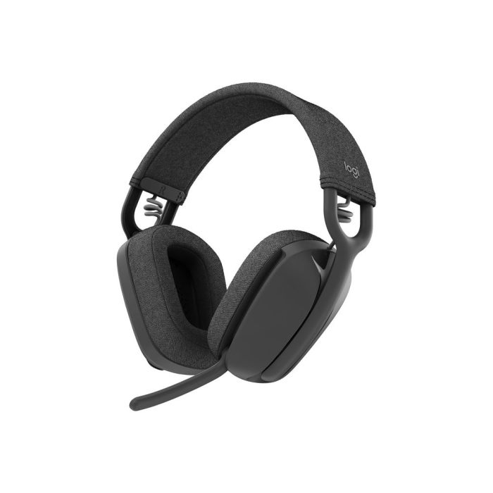 Audífonos Bluetooth Logitech Zone Vibe 100 con micrófono, color negro, sonido envolvente y conectividad superior