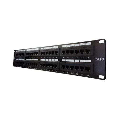 Panel de Conexión Cat6 de 48 Puertos Dixon Tipo 110 - Ideal para Redes Eficientes y Ordenadas