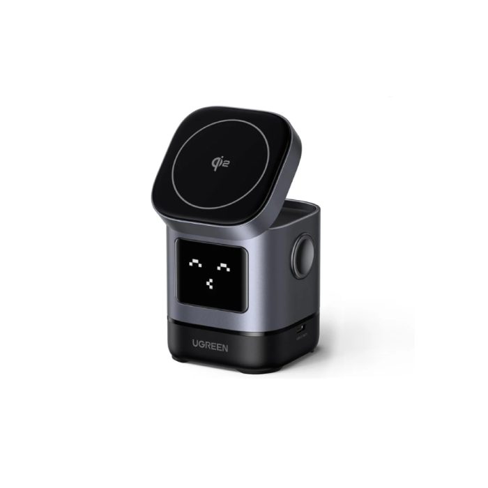 Cargador Inalámbrico 2 en 1 UGREEN para iPhone y AirPods - Diseño Compacto y Eficiente