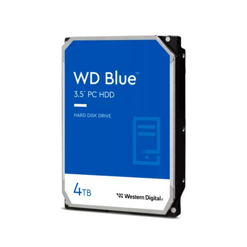 Disco Duro Western Digital Blue 4TB, SATA 6GB/s, 3.5", 5400rpm, 256MB Cache - Almacenamiento Fiable