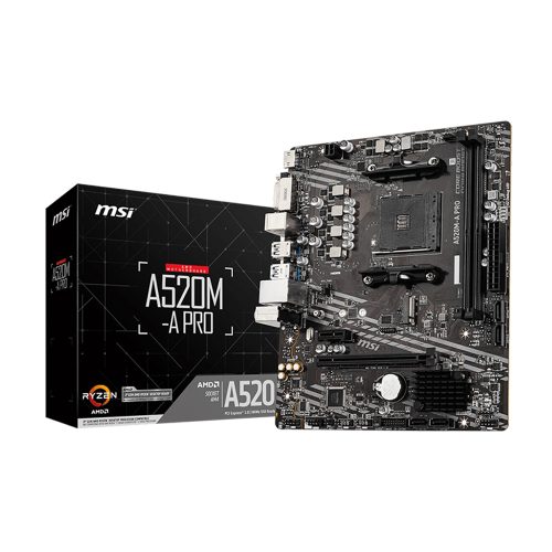 Placa Base MSI B550M-A PRO AM4 M-ATX, Soporte DDR4, HDMI y USB 3.2, Ideal para Gaming