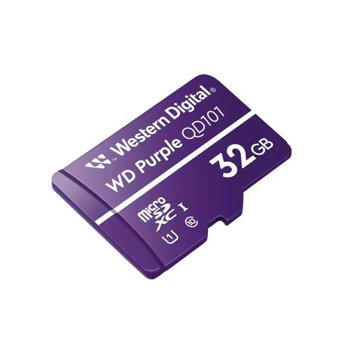 Memoria Flash microSD WD Purple 32GB para Cámaras de Videovigilancia - Alta Velocidad y Fiabilidad