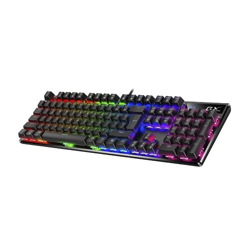 Teclado Mecánico Gaming Genius GX Scorpion K12 RGB LED USB - Switches Marrones, Negro Compacto