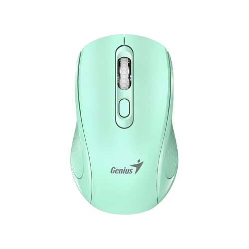 Mouse Genius NX-8025S Wireless Ergonomico 4-Bot Silent Color Aquamarine - Ideal para Trabajo y Juegos