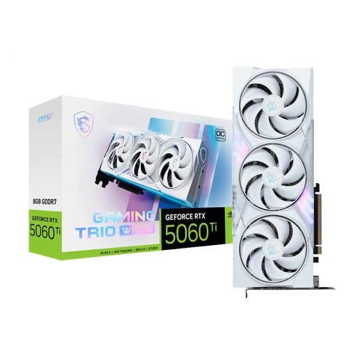 MSI GeForce RTX 5060 Ti 8GB GDDR7 Gaming Trio OC en Blanco - Rendimiento Superior con PCIe 5.0