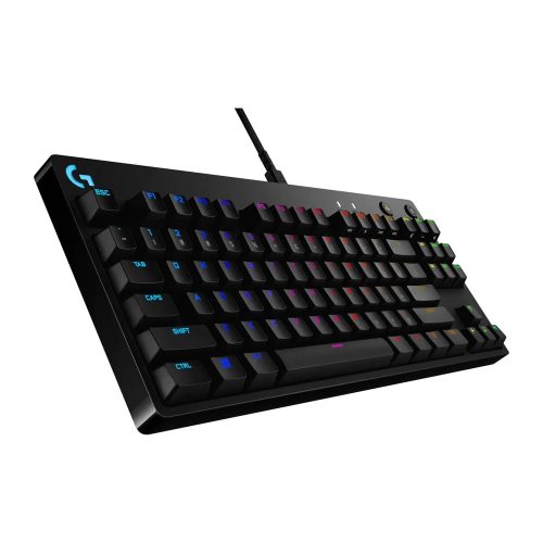 Teclado Logitech Pro RGB USB Black - Iluminación Personalizable, Ergonomía y Rendimiento Profesional